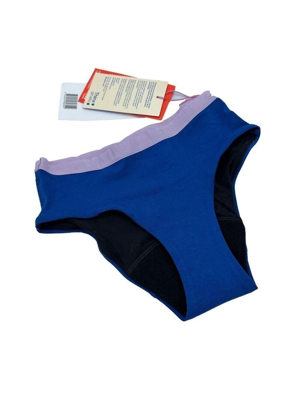 THINX (BTWN) Period Panties TIDAL Wave Blue Super Absorbency Shorty Sizr 9-10